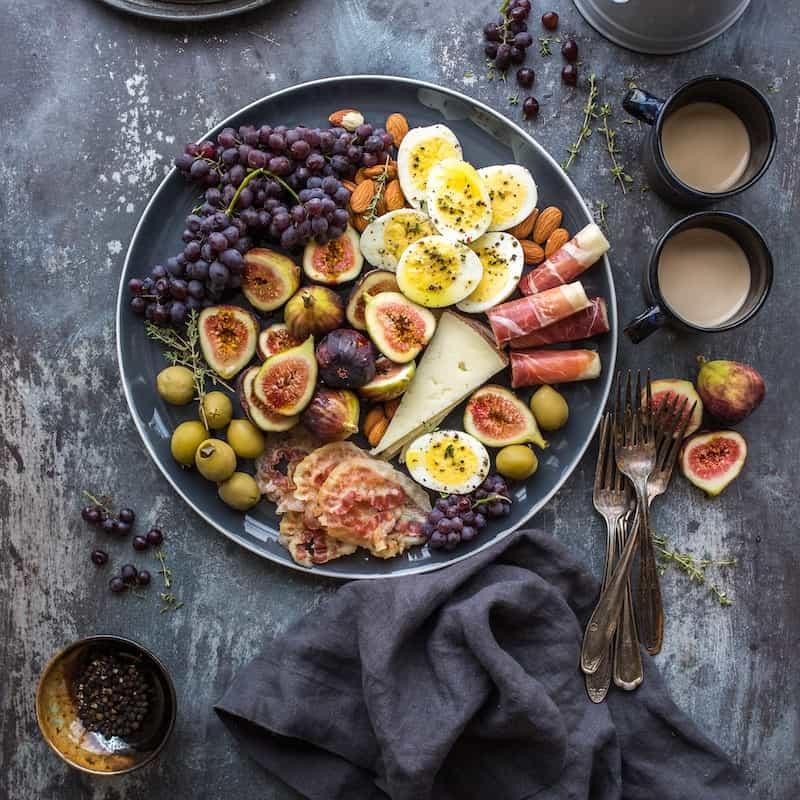 Photo of beautifully
            arranged food